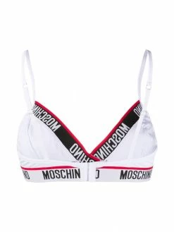 Moschino lettered logo triangle-style bralet