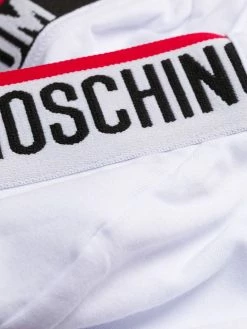 Moschino lettered logo triangle-style bralet