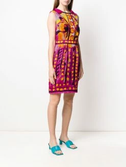 Moschino brushstroke print sleeveless dress