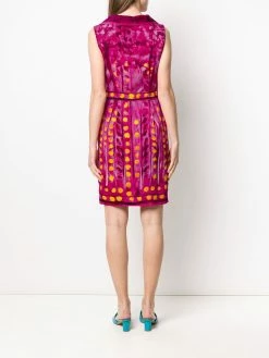 Moschino brushstroke print sleeveless dress