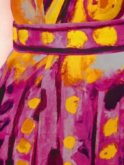 Moschino brushstroke print sleeveless dress