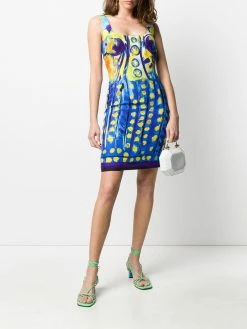 Moschino painted-print mini dress