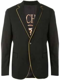 Moschino constrast piped trim blazer