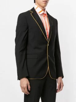 Moschino constrast piped trim blazer
