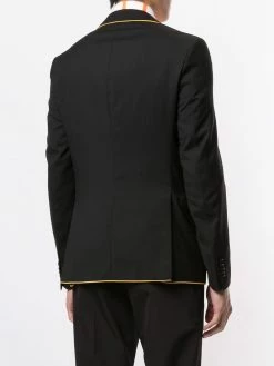 Moschino constrast piped trim blazer