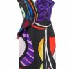 Moschino Abstract print fitted dress