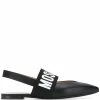 Cheap ๐ฏ Moschino Logo embellished pointed ballerina ๐ shoes ๐ 1 Moschino logo-embellished pointed ballerina shoes