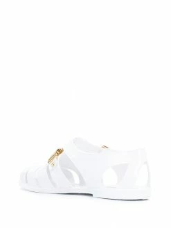 Moschino logo jelly sandals