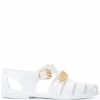 Moschino logo jelly sandals