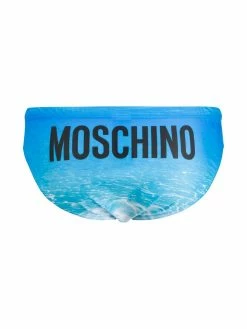 Moschino sea print logo trunks