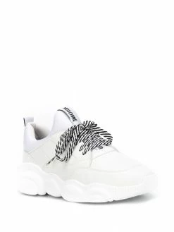 Moschino striped lace-up sneakers