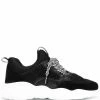 Moschino lace-up panelled sneakers