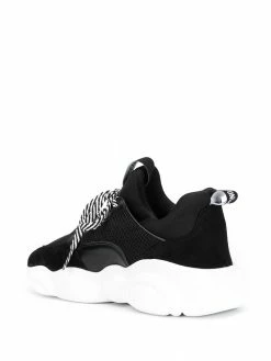 Moschino lace-up panelled sneakers