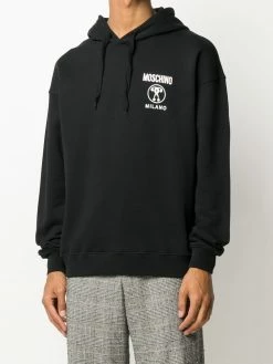 Moschino logo print hoodie
