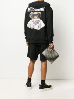 Moschino embroidered toy bear hoodie