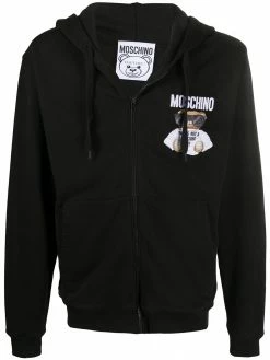 Moschino embroidered toy bear hoodie
