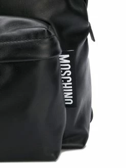 Moschino leather zip backpack