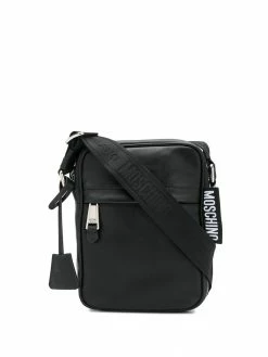 Moschino leather messenger bag