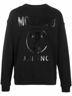 Moschino question mark Milano logo sweatshirt