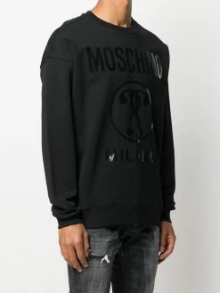 Moschino question mark Milano logo sweatshirt