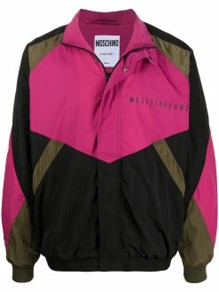 Moschino color block windbreaker