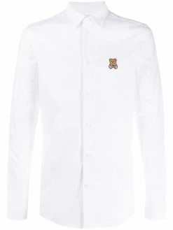Moschino teddy bear-patch shirt