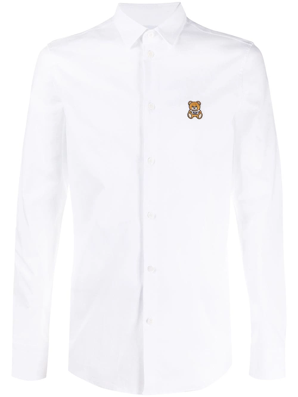 Best reviews of ๐ฏ Moschino Teddy bear patch ๐ shirt ๐ฅฐ 3 Moschino teddy bear-patch shirt