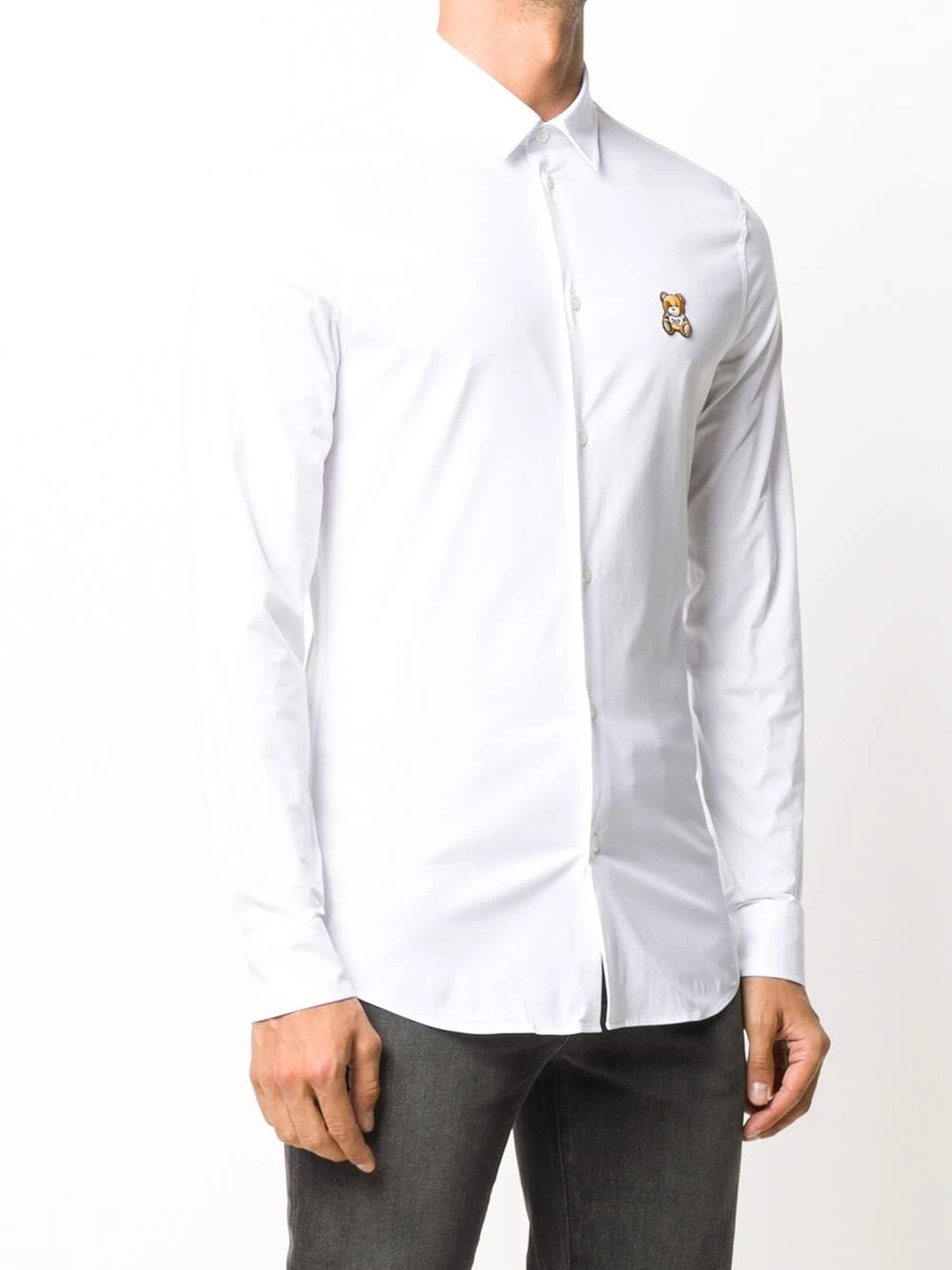 Best reviews of ๐ฏ Moschino Teddy bear patch ๐ shirt ๐ฅฐ 5 Moschino teddy bear-patch shirt