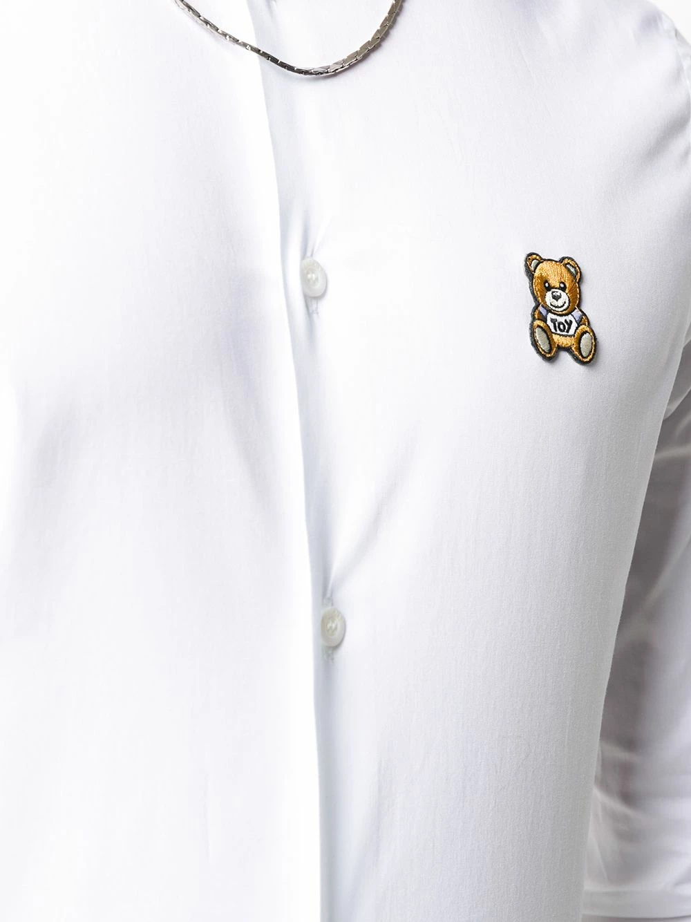 Best reviews of ๐ฏ Moschino Teddy bear patch ๐ shirt ๐ฅฐ 7 Moschino teddy bear-patch shirt