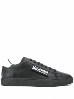 Moschino logo patch sneakers