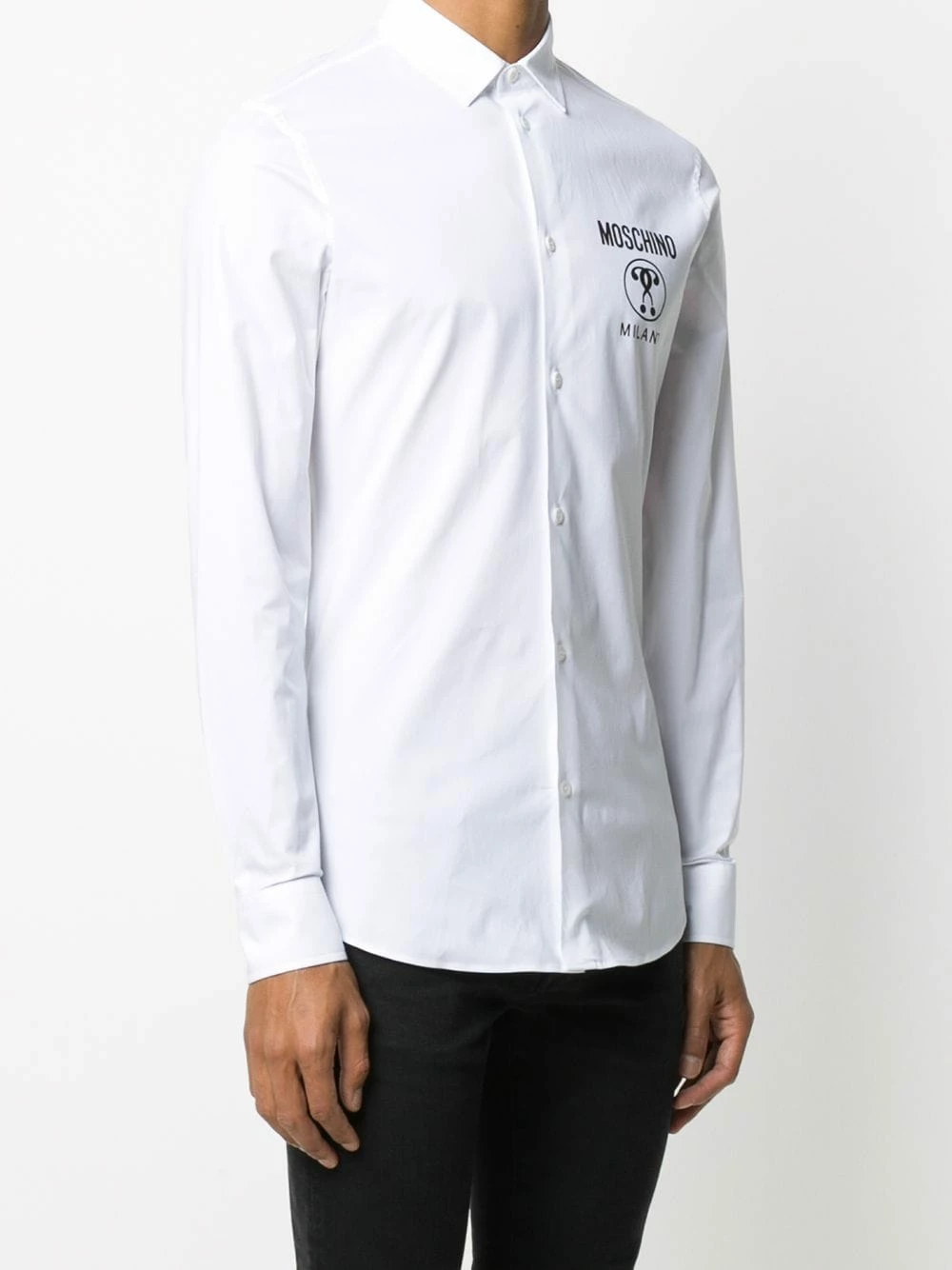 Wholesale โค๏ธ Moschino Double question mark print ๐ shirt โ 5 Moschino Double question mark print shirt