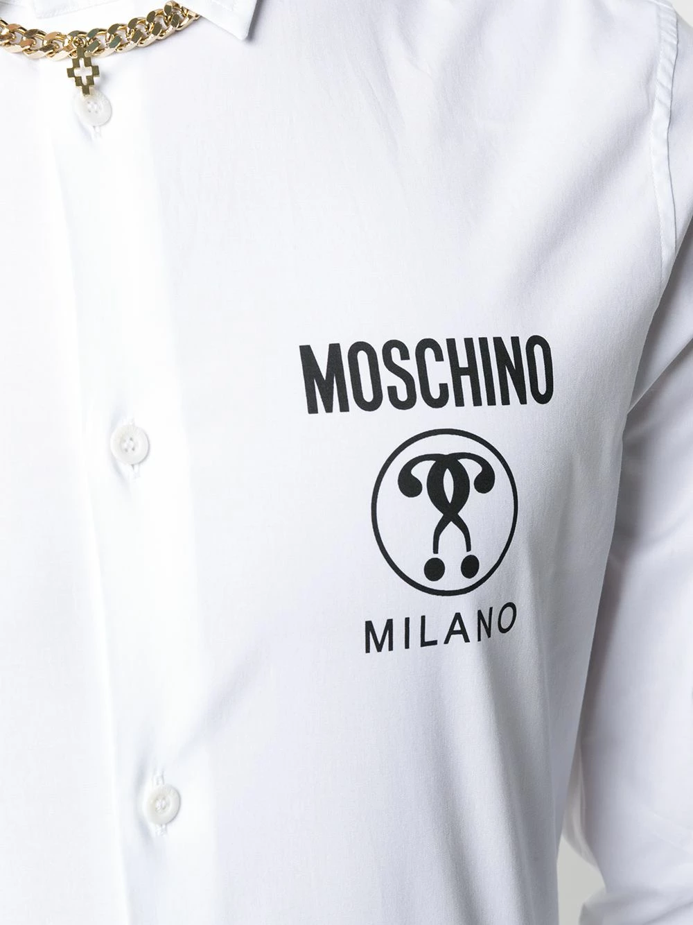 Wholesale โค๏ธ Moschino Double question mark print ๐ shirt โ 7 Moschino Double question mark print shirt