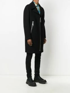 Moschino oversized zipper detailed coat