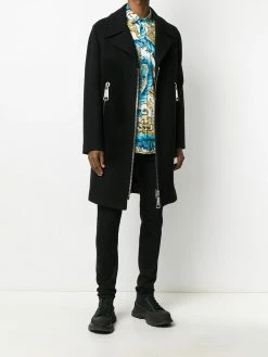 Moschino oversized zipper detailed coat