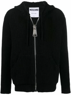 Moschino chunky knit hoodie