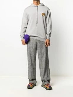Moschino Teddy Bear motif knitted hoodie