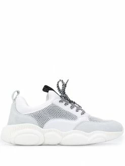 Moschino teddy mesh-panel low-top sneakers