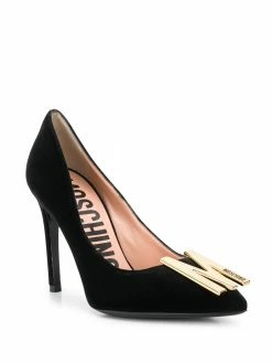 Moschino M logo pumps