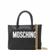 Moschino logo-print shoulder bag