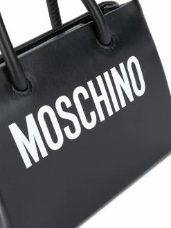 Moschino logo-print shoulder bag
