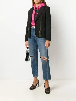 Moschino zipped fitted blazer