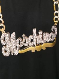 Moschino logo-chain print T-shirt