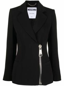 Moschino side zip fastening blazer