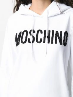 Moschino logo detail hooded dress