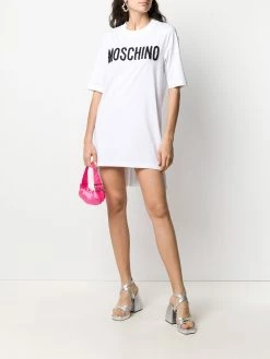 Moschino logo asymmetric T-shirt