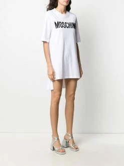 Moschino logo asymmetric T-shirt