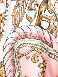 Moschino handkerchief-hem printed dress