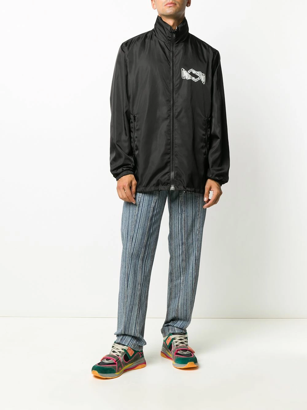 Brand new π Moschino Reversible warped logo jacket π 8 Moschino reversible warped logo jacket