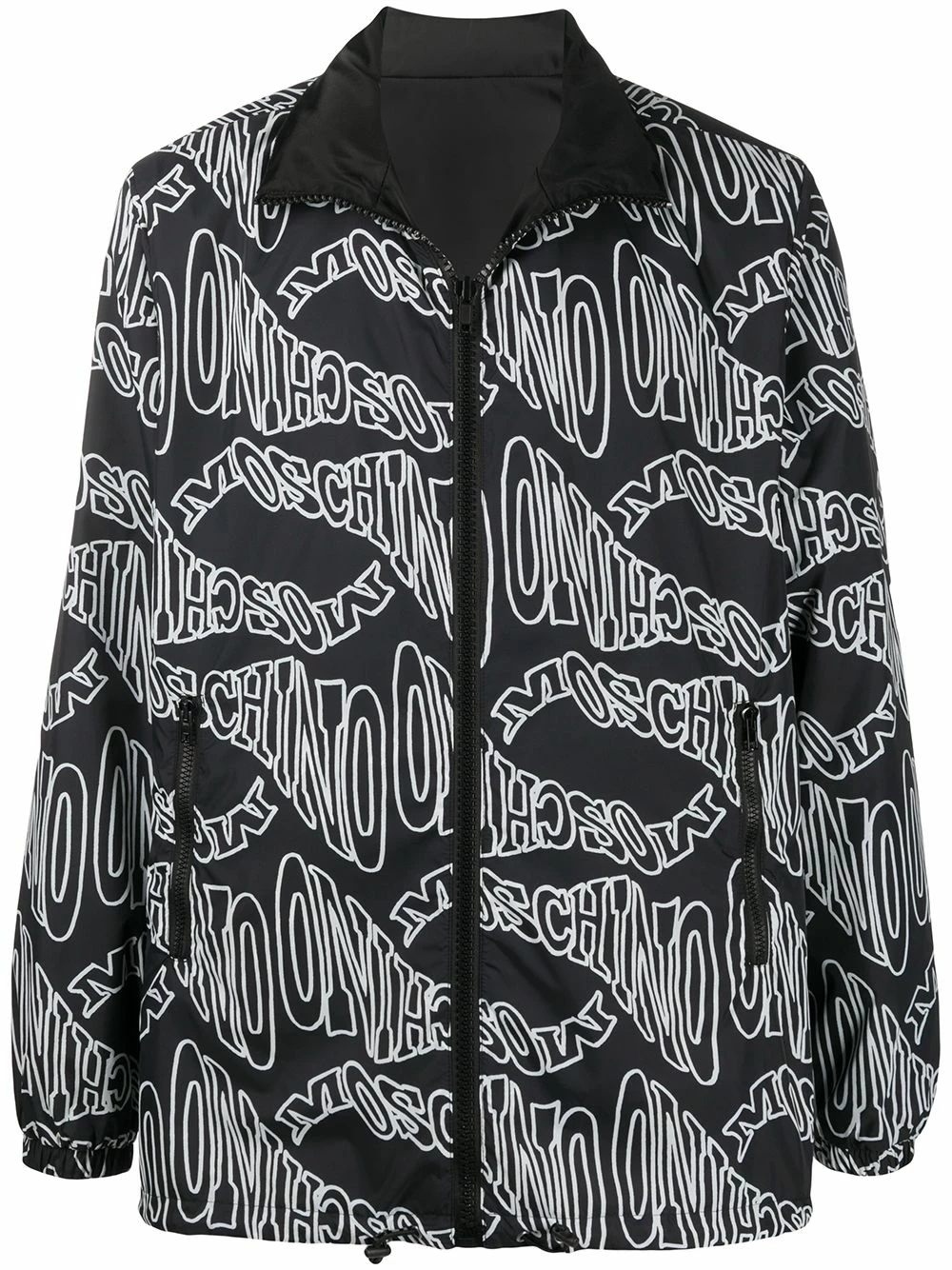 Brand new π Moschino Reversible warped logo jacket π 3 Moschino reversible warped logo jacket