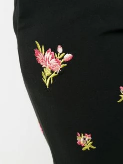 Moschino floral embroidery straight-leg trousers